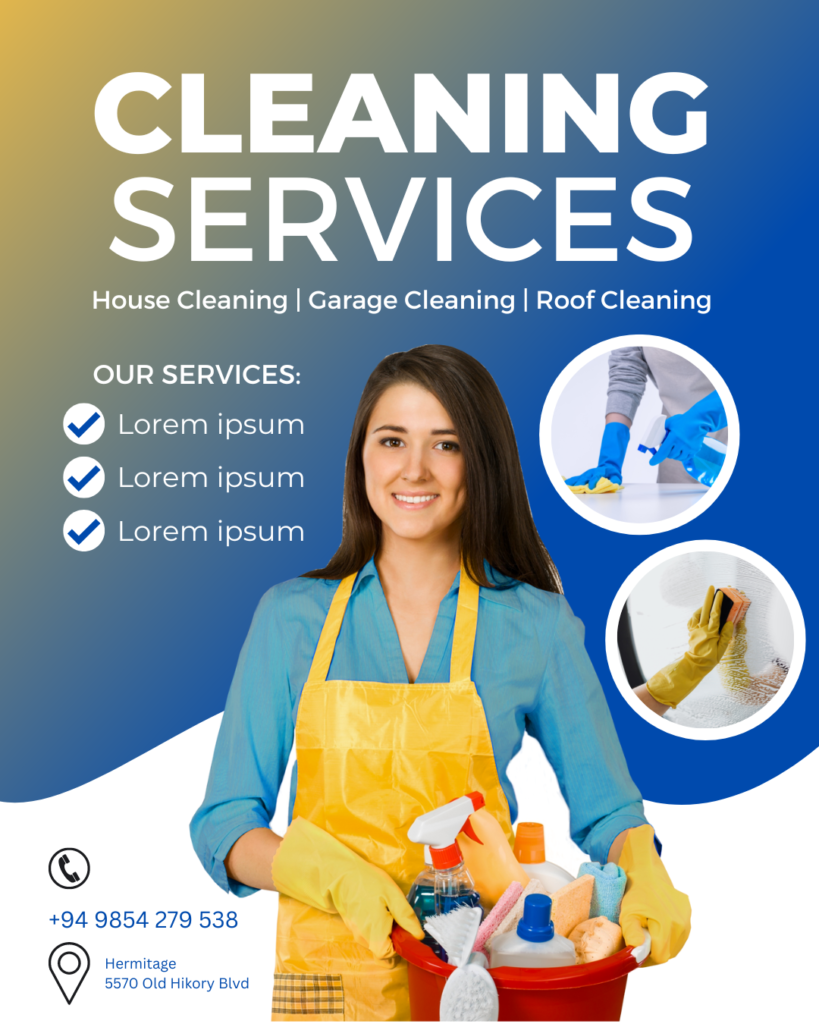 A Cleaning Services Flyer Design Chicago
